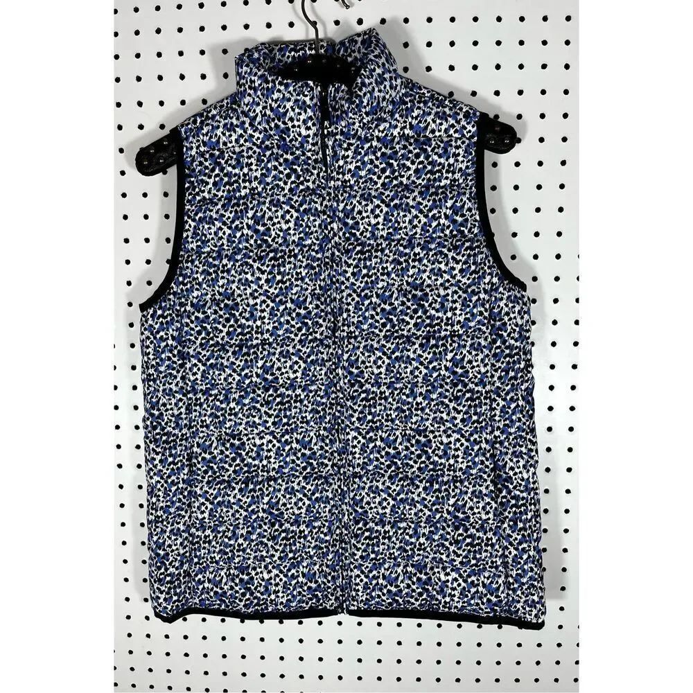 J.Crew animal print puffer vests size XS